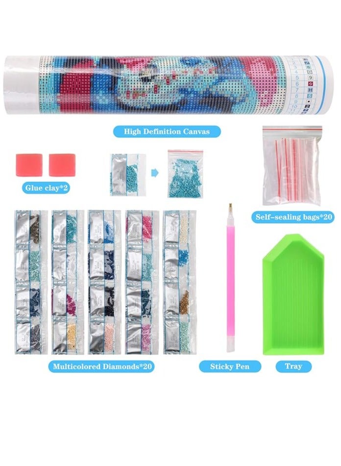 5D diamond painting set, round diamond art set for adults, DIY full diamond painting, suitable for home decoration, gifts - Image 2