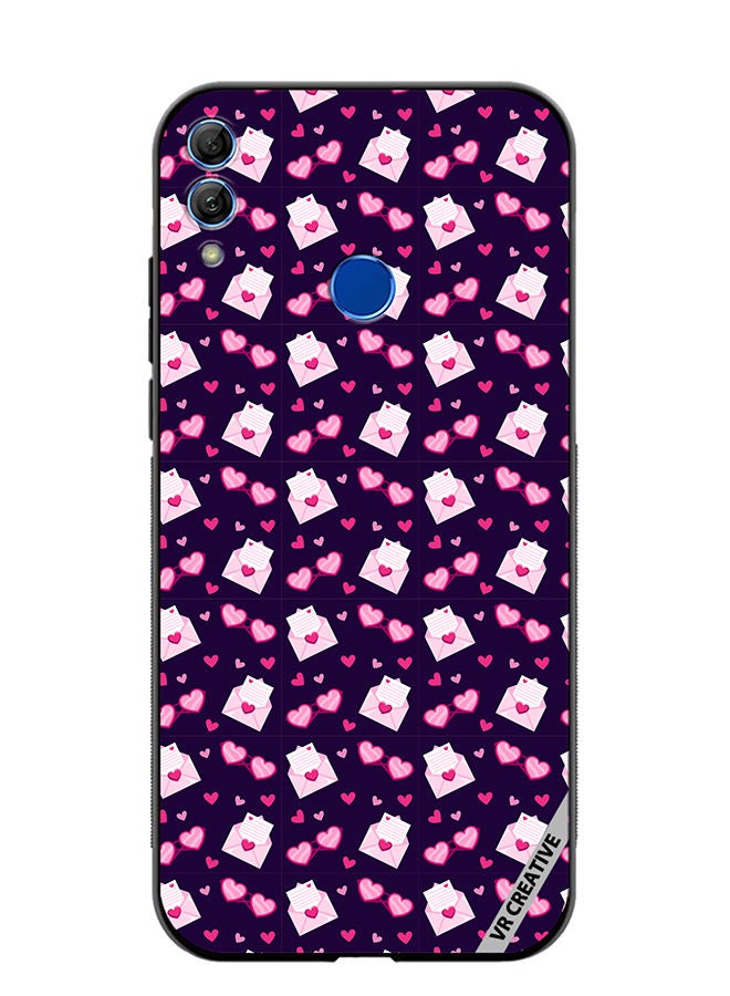 Protective Case Cover For Honor 10 Lite Love Pattern Design Multicolour