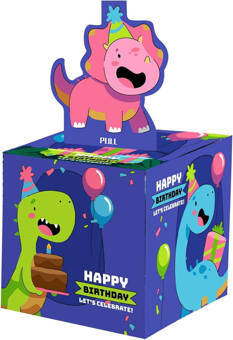 Mienocol 21th Birthday Money Box for Cash Gift,Dinosaur Pull Surprise Money Gift Box for Kids Birthday Presents,Birthday Gift Money Box Money Presentation Box Funny Money Gift for Cash Gifts Birthday - Image 3