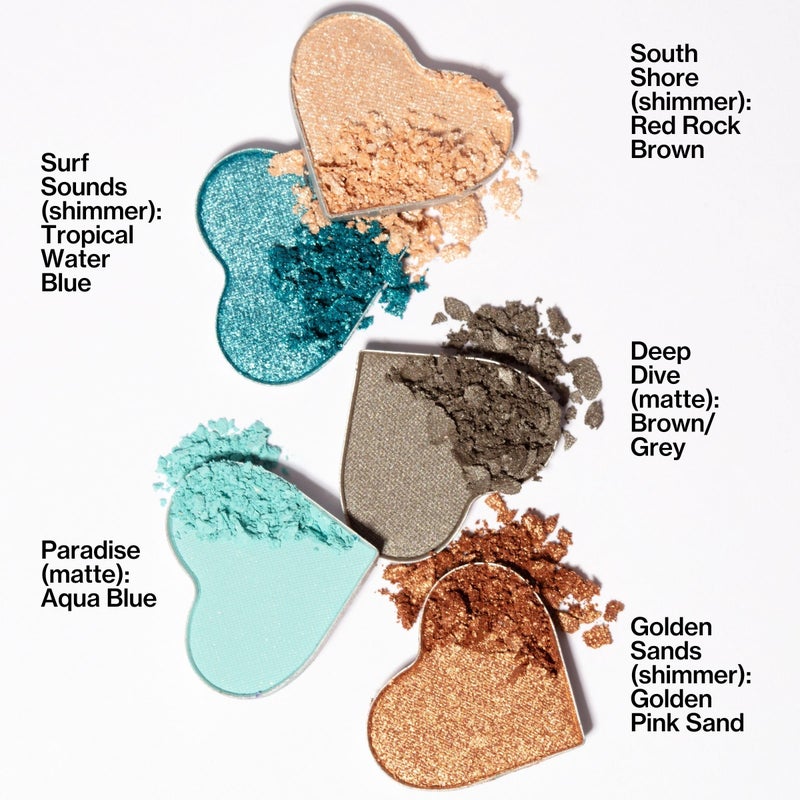 Pacifica Eyeshadow Palette â€“ Waikiki Mineral Eyeshadow, Blendable Shimmer & Matte Shades w/Velvet Matte, Shimmer & Metallic, Cocoa Butter Infused, Talc-Free, Vegan & Cruelty-Free, 0.24 oz 10 Shades - Image 4