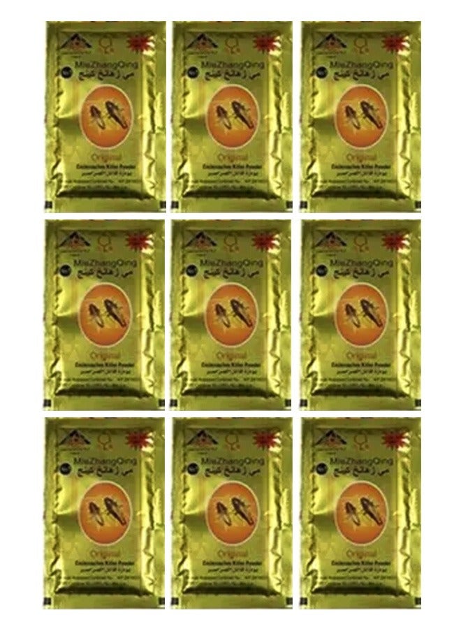 Miezhang Qing مسحوق الصراصير الذهبي 8 جرام 9 قطع - Image 1