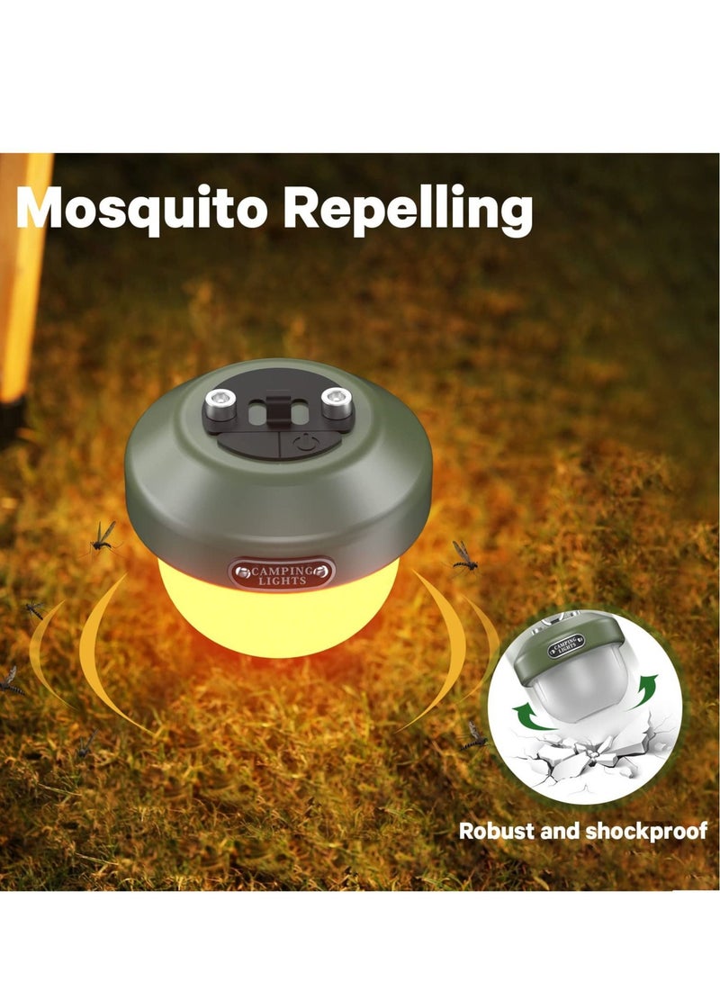 Camping Lantern Rechargeable Portable Waterproof and Multifunctional Light with 6 Modes 150 Lumens for Hurricane Survival Hiking - Image 4