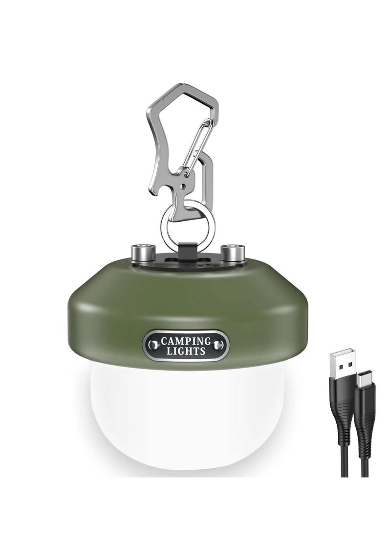 Camping Lantern Rechargeable Portable Waterproof and Multifunctional Light with 6 Modes 150 Lumens for Hurricane Survival Hiking - Image 1