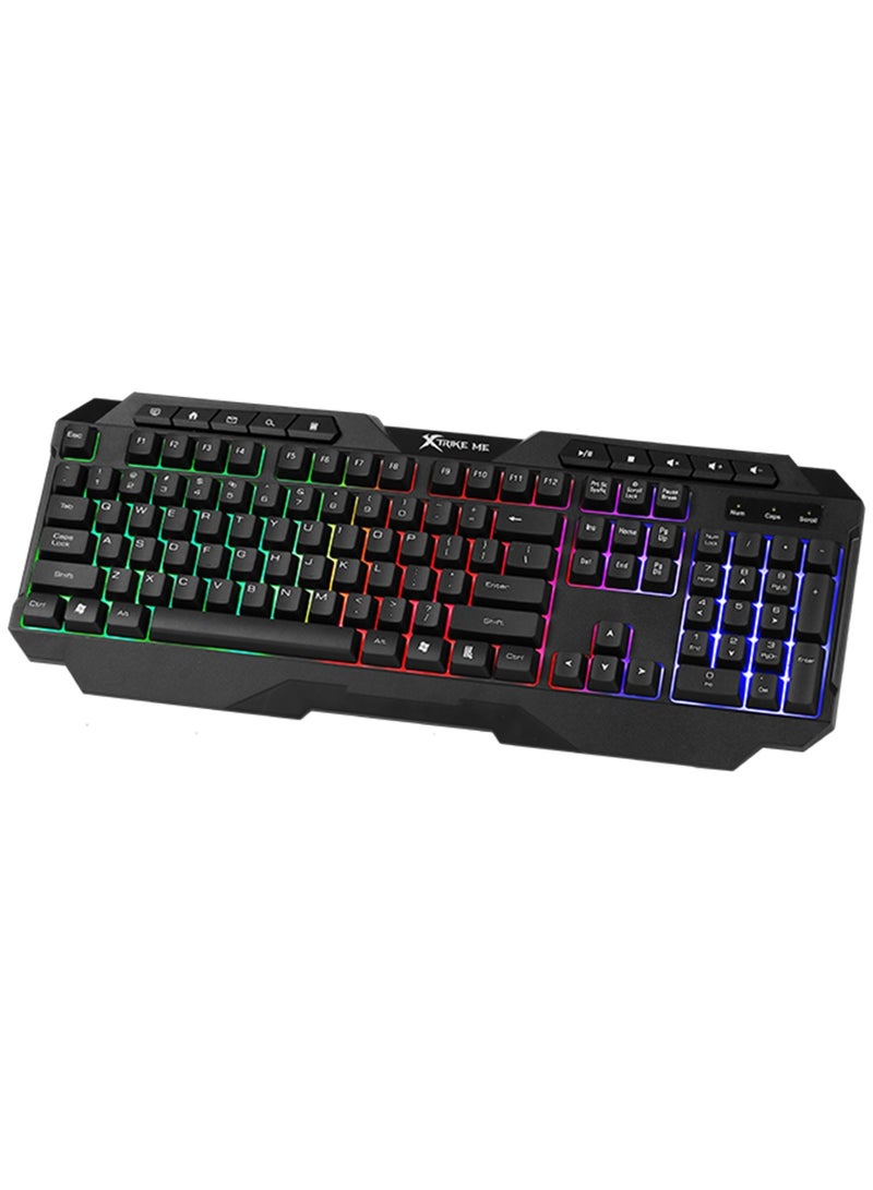 XTRIKE ME لوحة مفاتيح الألعاب السلكية KB-306 مع إضاءة خلفية - Image 2