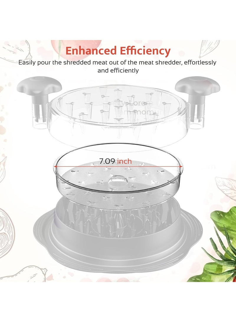 Chicken Shredder with Removable Plate, Visible Meat Shredder Machine, Anti-Slip Strip, Ergonomic Handle, BPA Free  - Image 3