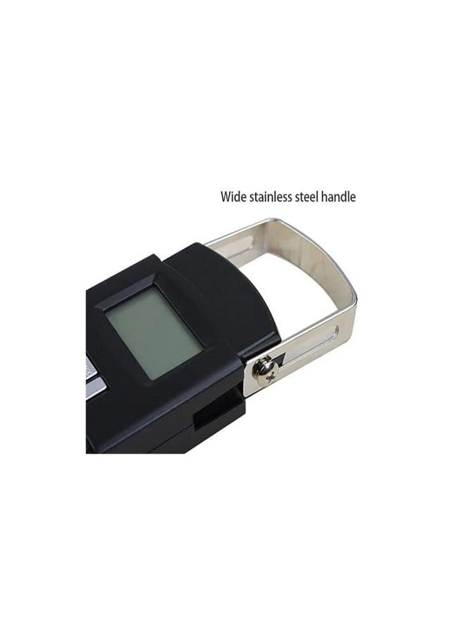 KRAWN Electronic 50Kg/110Lb Digital Scale, Digital Fish Scale, Hanging Scale with Backlit LCD Display, Weight Scale , Portable Suitcase Weighing Luggage Scale with Hook and Tape Measure - Image 5