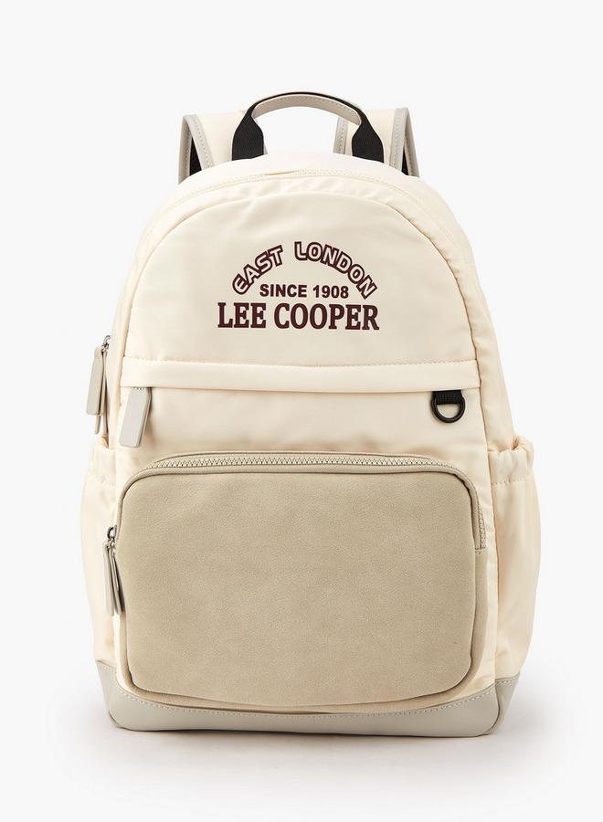 Lee Cooper Logo Print Backpack With Adjustable Straps - Image 1