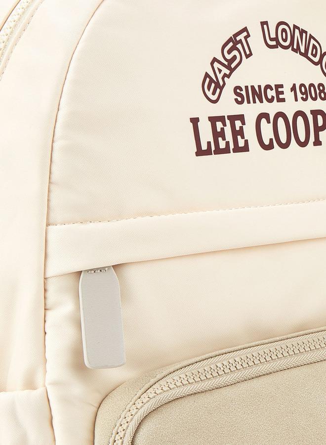 Lee Cooper Logo Print Backpack With Adjustable Straps - Image 3