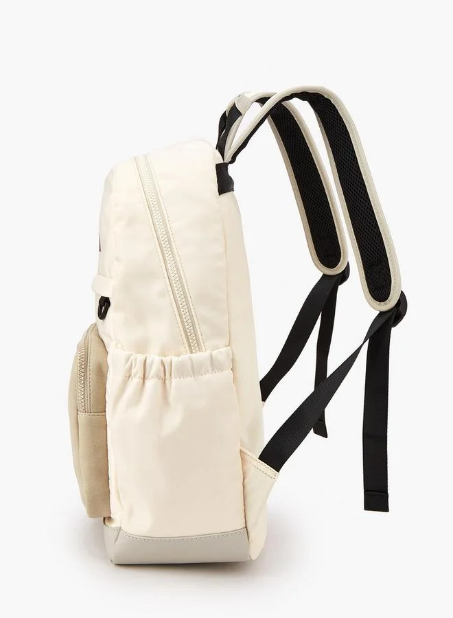 Lee Cooper  Logo Print Backpack With Adjustable Straps for Women | Best Price UAE