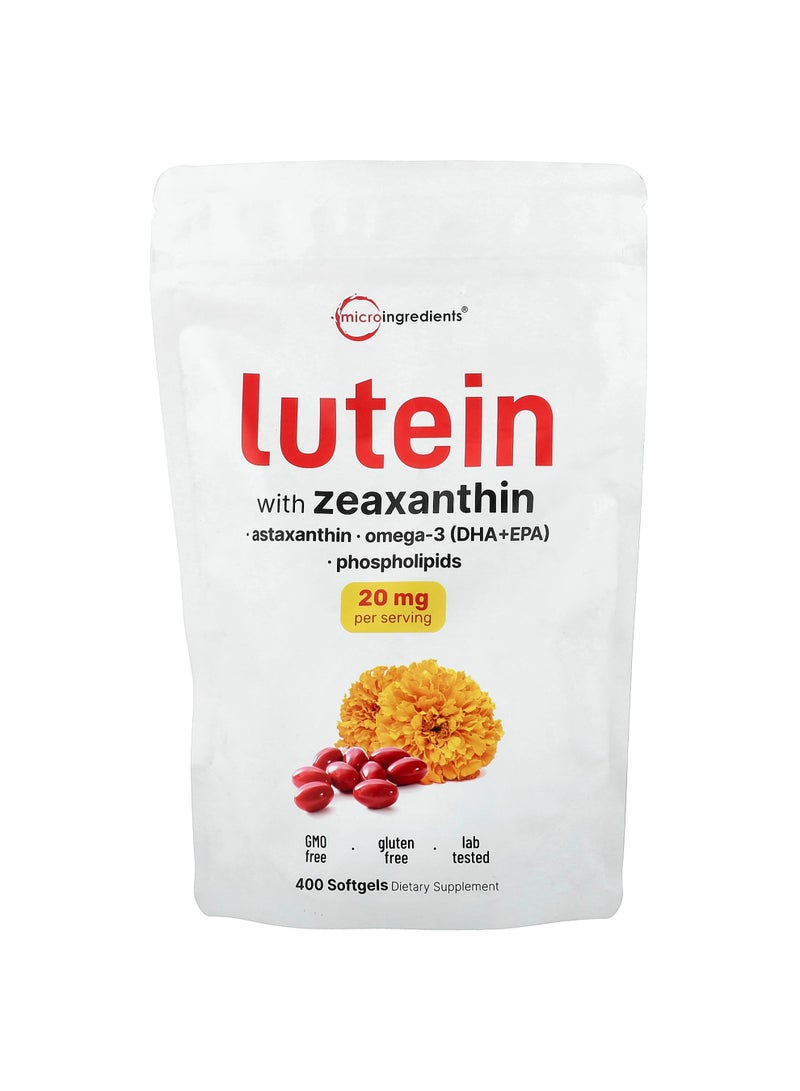 Lutein With Zeaxanthin, 400 Softgels