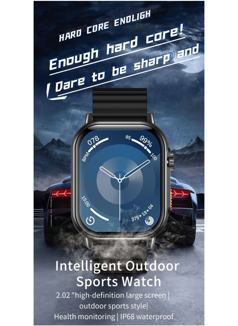 WISME ساعة ذكية 7 في 1 WS 85 ULTRA2 مع 7 أزواج من الأشرطة، مقاومة للماء، عمر بطارية طويل، ساعة ذكية صحية فضية - Image 5