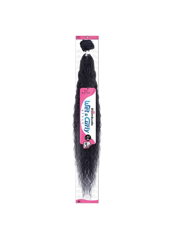 Mayde Beauty - Bloom Bundle Weaving Wet & Curly 001 24" (1B) - Image 1