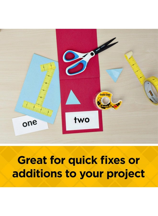 سكوتش شريط لاصق مزدوج الجوانب، 3/4 بوصة × 400 بوصة، موزع واحد/عبوة (667) - Image 4