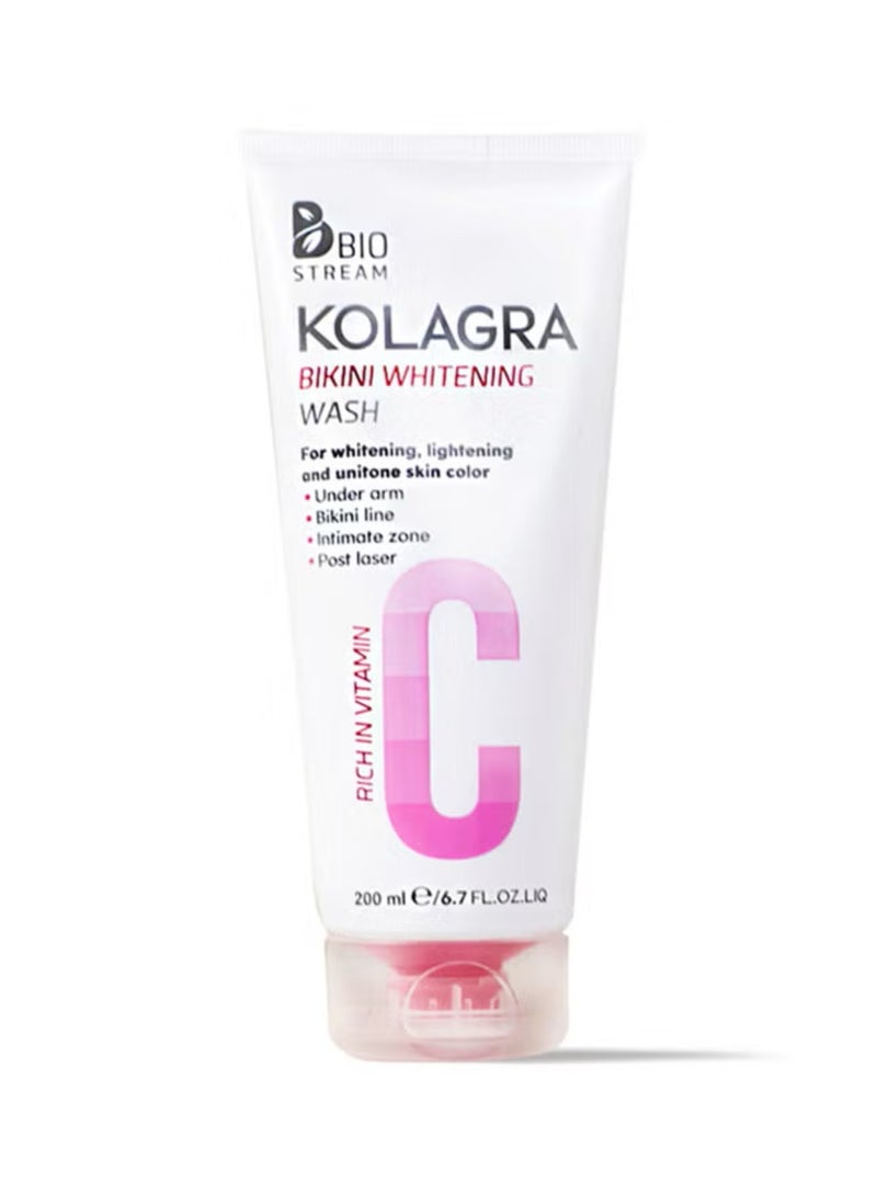 KOLAGRA - Kolagra Bikini Whitening  Routine ( Bikini wash 200 Ml+ Bikini Cr 50Ml) - Image 1