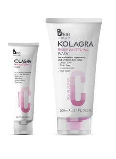 Kolagra Bikini Whitening  Routine ( Bikini wash 200 Ml+ Bikini Cr 50Ml)