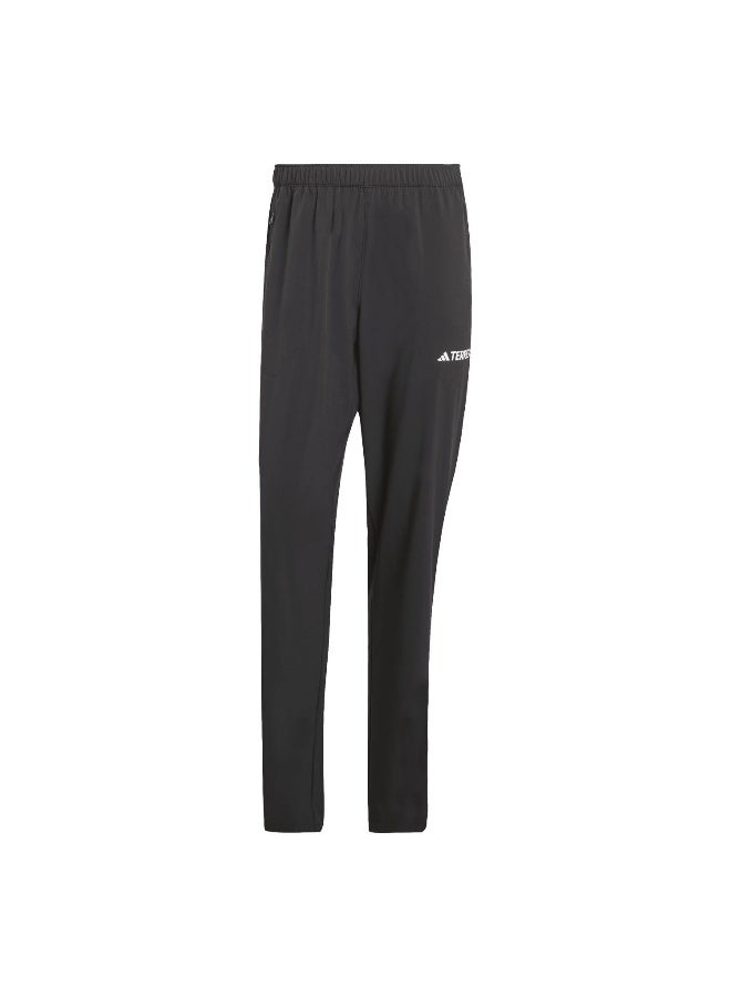 adidas بنطلون تسلق Mt Ess رجالي أسود مقاس XS  - Image 1