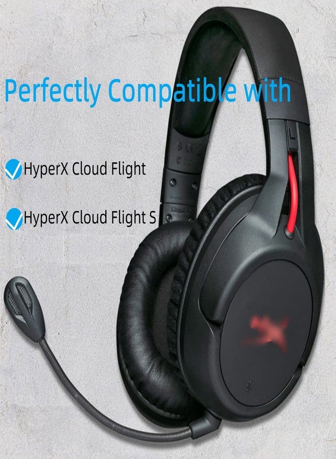 Sqrmekoko ميكروفون بديل Cloud Flight MIC، ميكروفون بوم لسماعة الرأس Kingston Cloud HYPERX Cloud Flight و Flight S للألعاب على PS5 و PS4 و Xbox One و PC و Mac و الهاتف، إلغاء الضوضاء - Image 4