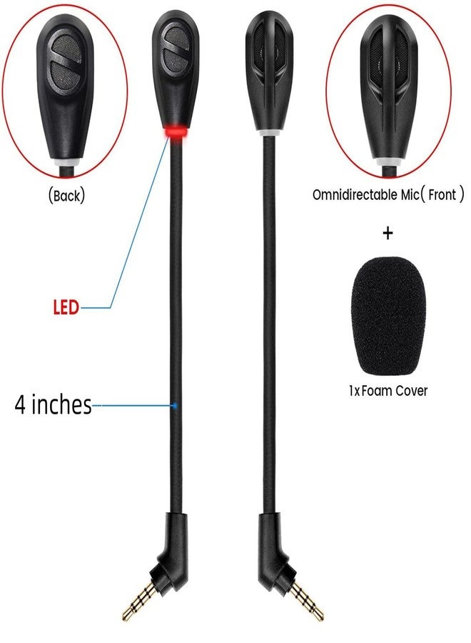 Sqrmekoko ميكروفون بديل Cloud Flight MIC، ميكروفون بوم لسماعة الرأس Kingston Cloud HYPERX Cloud Flight و Flight S للألعاب على PS5 و PS4 و Xbox One و PC و Mac و الهاتف، إلغاء الضوضاء - Image 2