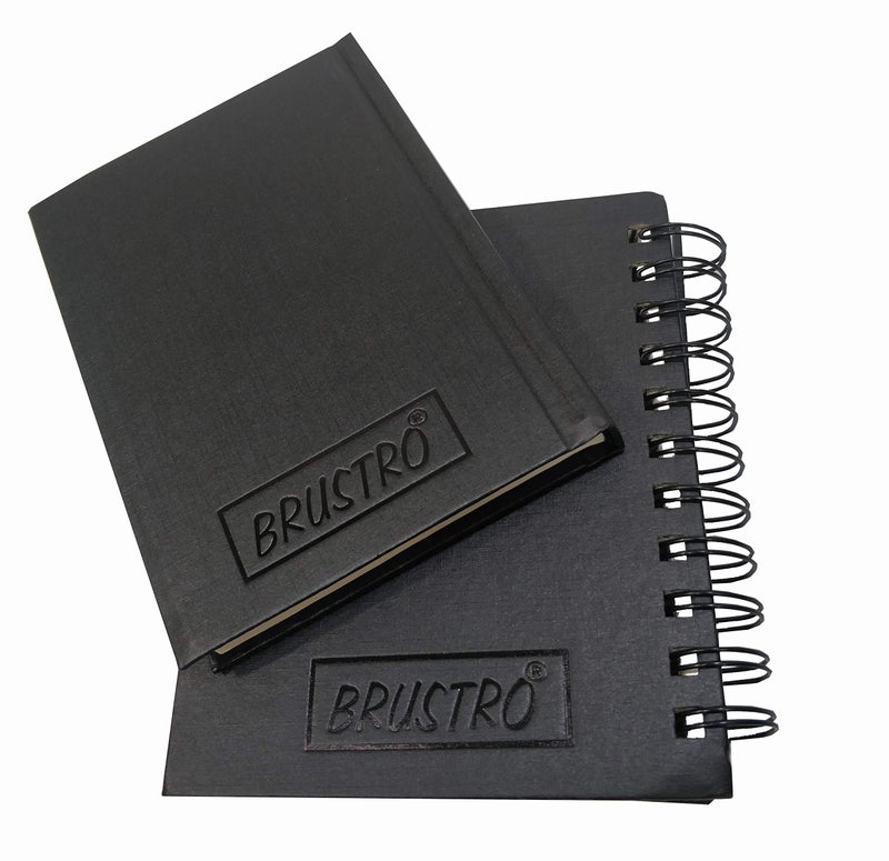 Brustro Artists Sketch Book A6 Size Stitched Bound 156 Pages 90 GSM, and Sketchbook A6 Size WIRO Bound, 116 Pages, 160 GSM (Acid Free) - Image 3