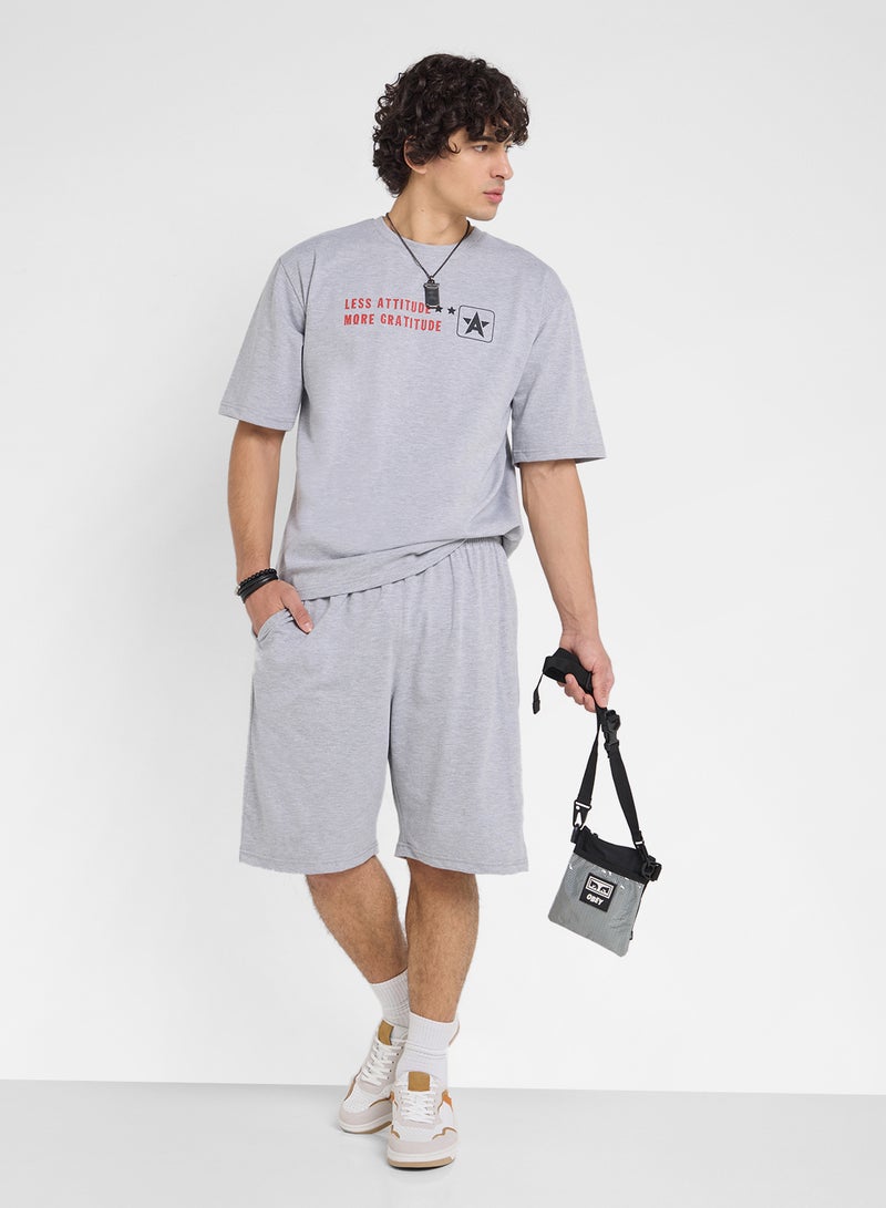 سفنتي فايف طقم شورت وتيشيرت برسومات - Image 1