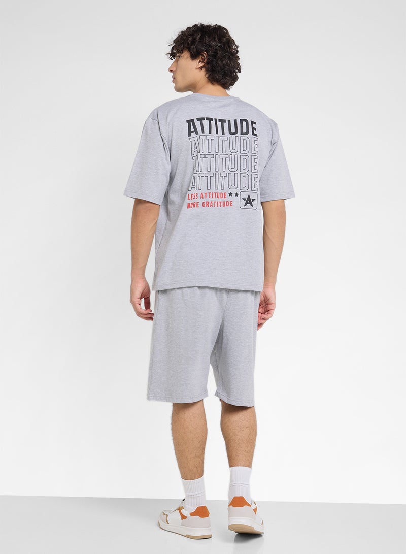 سفنتي فايف طقم شورت وتيشيرت برسومات - Image 2