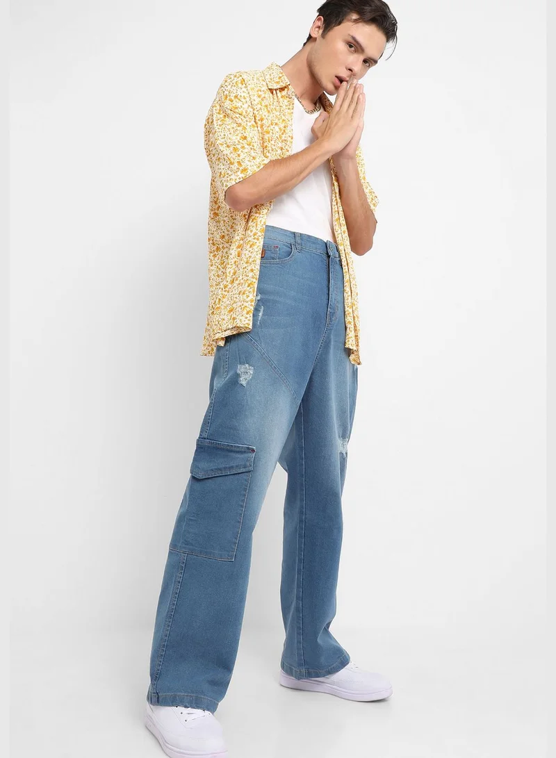 Campus Sutra Solid Jeans