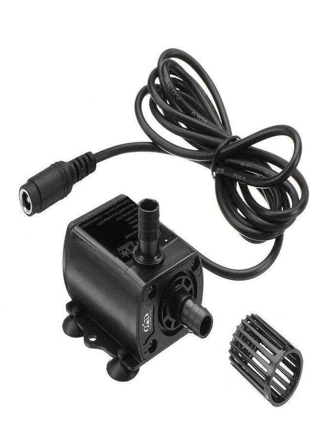 amiciFlo Mini Submersible Pump 10W, 12V DC Brush-Less, BLDC Motor with 400L/H Flow Rate and 4m Lift for Fish Tank, Solar Fountain, etc. Adjustable Flow with LED Lights - Image 1
