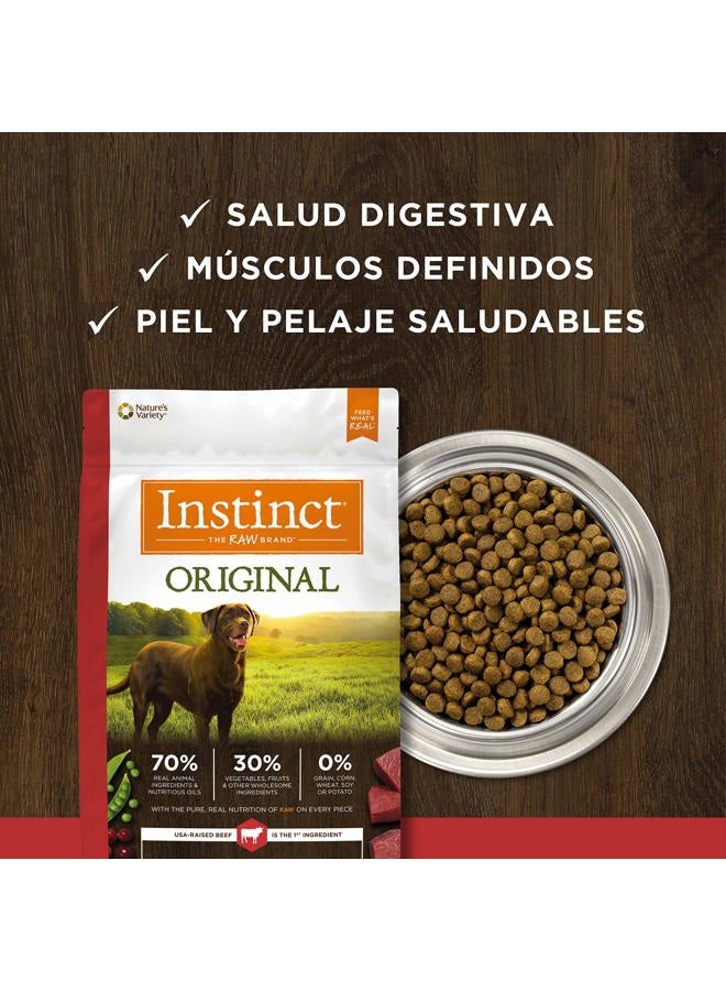 Instinct Original Dry Dog Food, Raw Coated Kibble, High Protein, Grain Free Recipe - Real Beef, 20 lb. Bag - Image 5