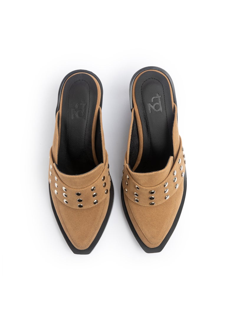 TGS Studded Band Heel Mules  - Image 3