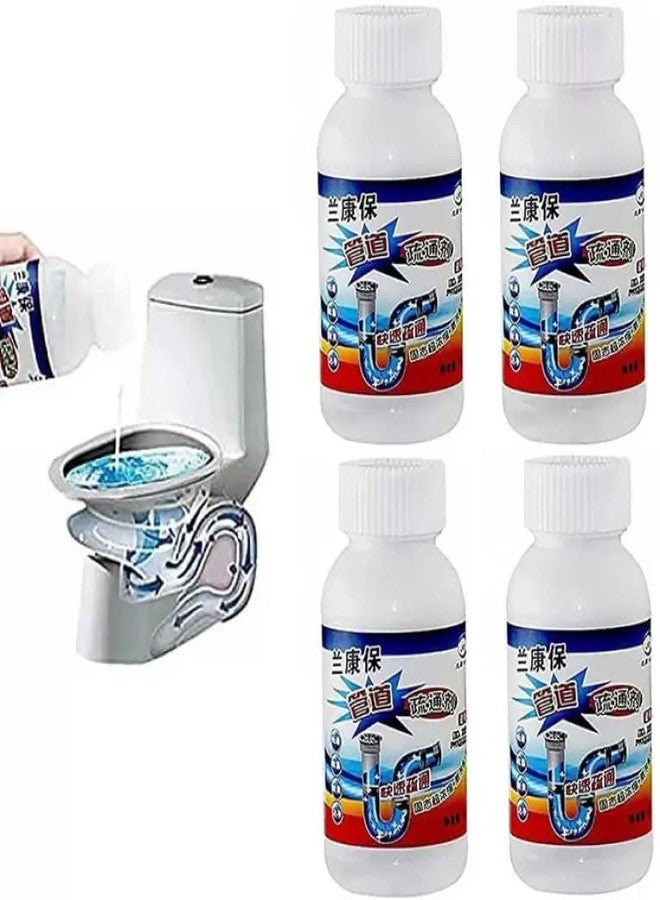MARQUEONN Powerful Sink & Drain Blockage Cleaner Powder Cleaning Tool,Drain Cleaner & Clog, Automatic Toilet Blockage Cleaner (PACK 4) - Image 1