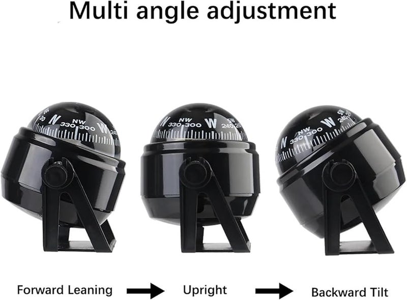 White Boat Compass Marine Dashboard Instrument Cluster Navigation Ornaments 4 PCS - Image 4