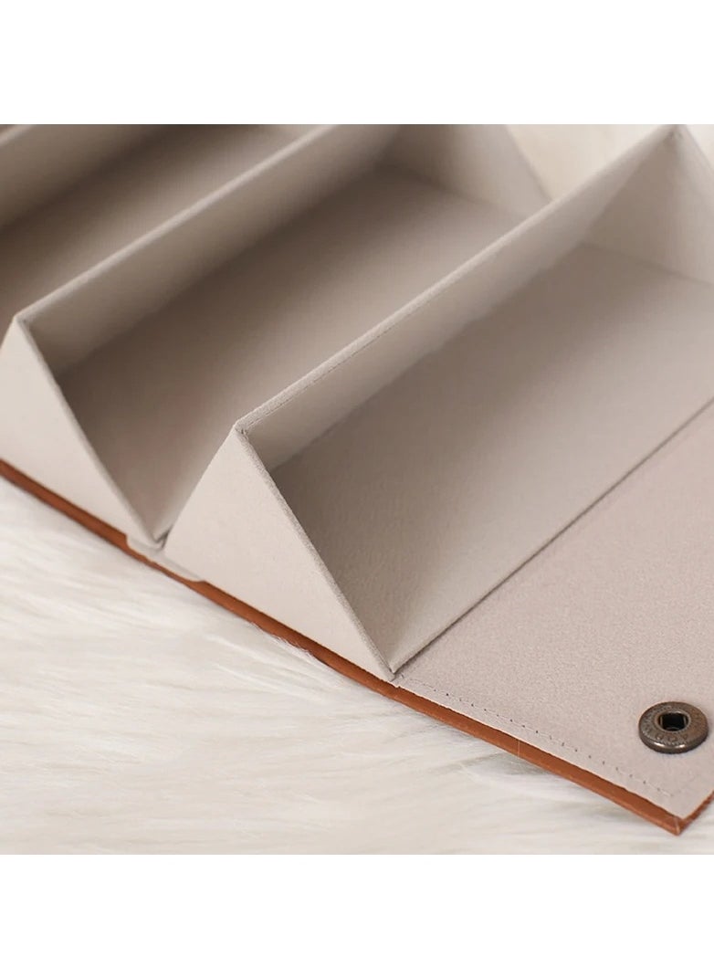 Generic - Foldable Sunglasses Eyeglasses Organizer Case with 6 Slots, Hanging Container for Sunglasses and Accessories - Image 1
