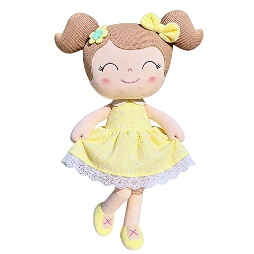 Gloveleya Baby Girl Spring Plush Doll Soft Snuggle Doll Cute Toddler Gift with Gift Box First Baby Doll for Girls Birthday Christmas Holiday Present - Image 1