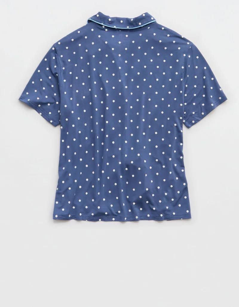 Aerie  Aerie Real Soft® Short Sleeve Pajama Shirt for Women | Best Price UAE