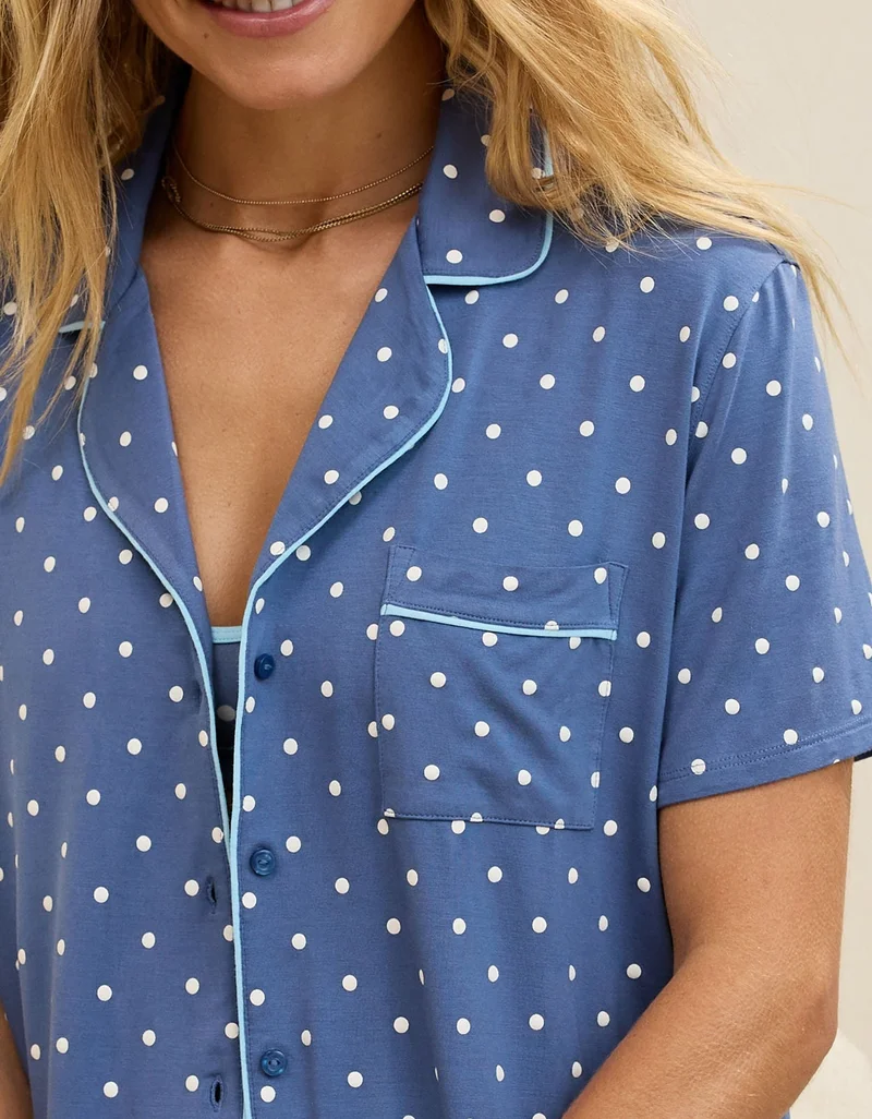 Aerie  Aerie Real Soft® Short Sleeve Pajama Shirt for Women | Best Price UAE