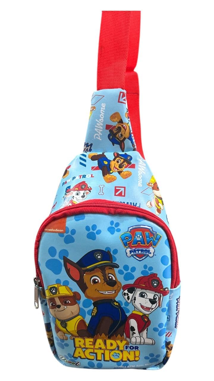 Jiada Kids Travel Crossbody Sling Chest Multi-Purpose Bag Paw Patrol Print - Licensed Paw Patrol Product - Image 3