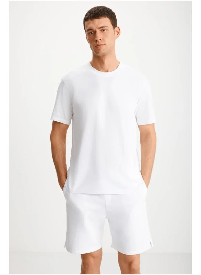 جريميلانج Grimelange Tiago Men's White T-Shirt