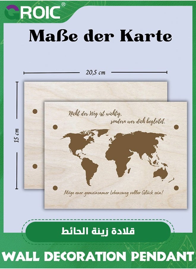 GROIC Wooden Money Holder for Cash,Fun Money Gift Cash Holder,Map Money Display Case,Paper Money Holders,Currency Ticket Protector,Paper Money Frame for Bill Collectors  - Image 4