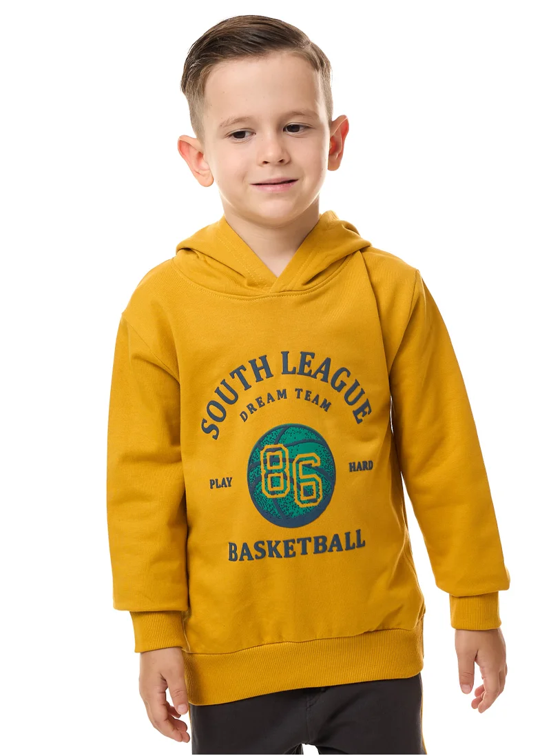 victor and jane Boys' Printed "SOUTH LEAGUE" Hoodie