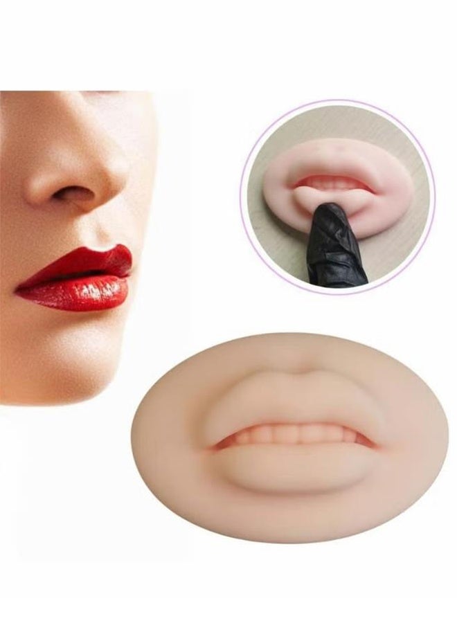 Generic 3D Lips Practice Silicone Skin Permanent Makeup Fake Skin Lips, Tattoo Practice Fake Lips Microblading Practice Skin, for Beginners Tattoo Artists Cosmetic Makeup Lips Training  - Image 5