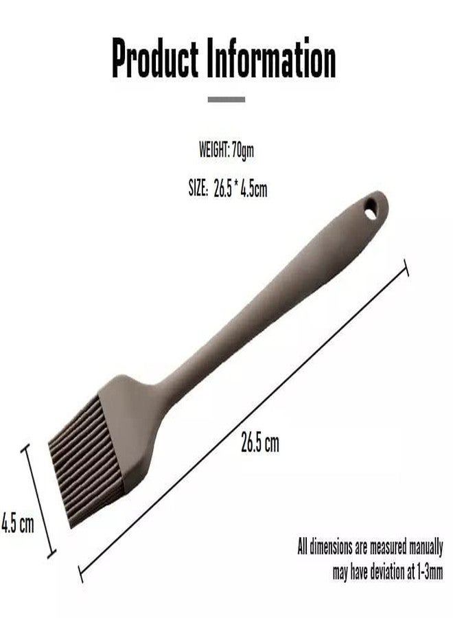 CELLEBII Silicone Basting Brush Silicone Bristles for BBQ Grilling Pastry Turkey Baster Oil Brush for Kitchen Cooking & Baking BPA Free- Multicolour - Image 4