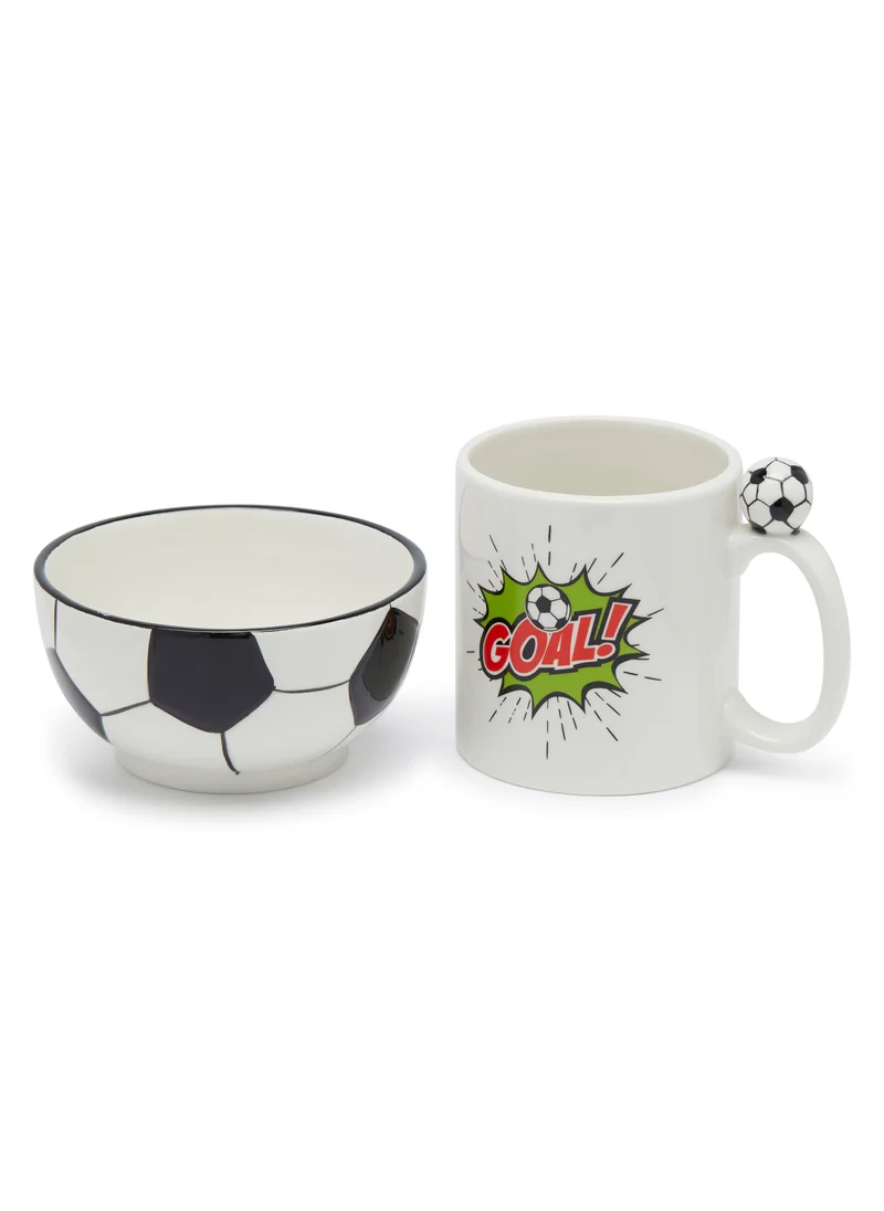 سيمبلي كيتشن Graphic Football Bowl & Mug
