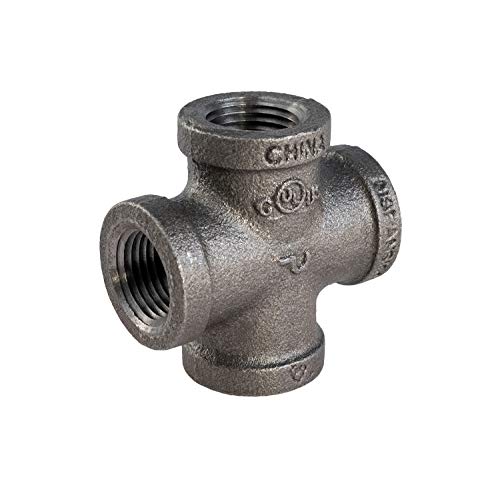 SUPPLYGIANT SUPPLY GIANT CNDS0300 Black Malleable Cross Fitting, 1", 1 - Image 1