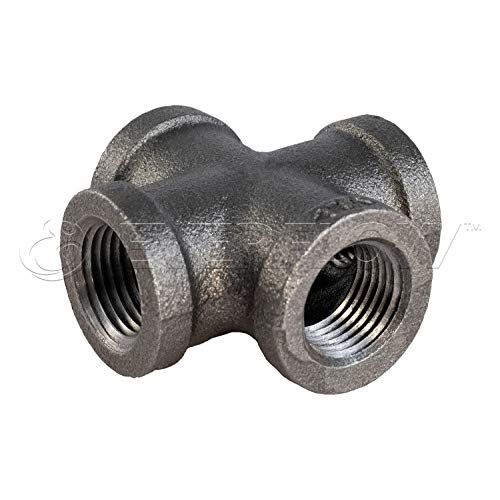 SUPPLYGIANT SUPPLY GIANT CNDS0300 Black Malleable Cross Fitting, 1", 1 - Image 3
