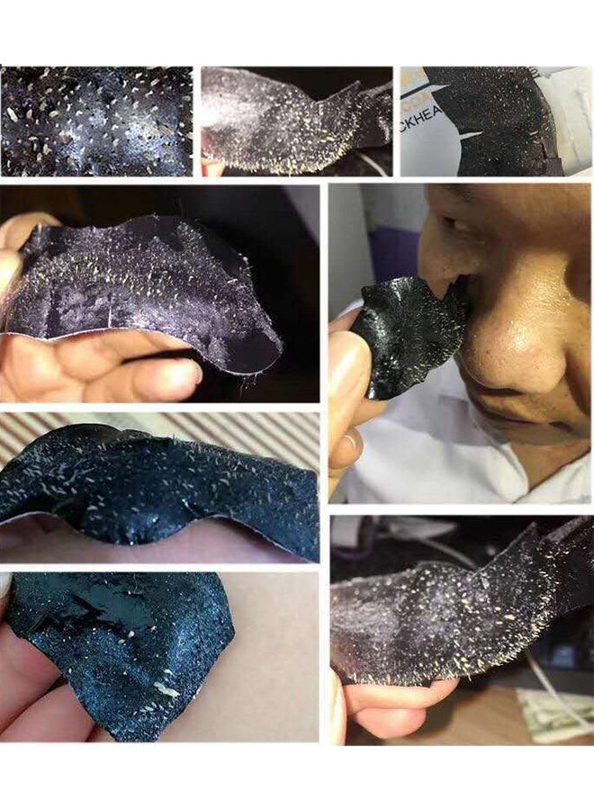 ROSOTENA 20 Pcs Remove Blackhead Strip Bamboo Charcoal Clean Blackhead Pore Strip black - Image 4