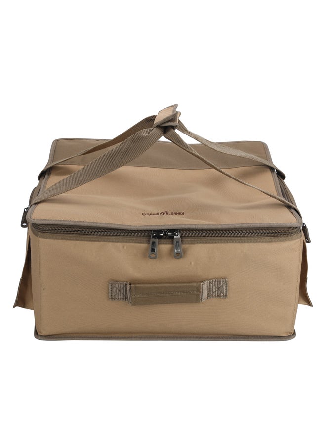 السنيدي شنطة عزبة الخير للرحلات، شنطة كشتات، كاكي، مقاس 47*47*22سم - Image 2