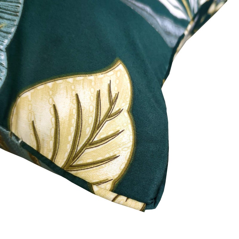 FADFAY 800 Thread Count 100% Egyptian Cotton Elegant Peony Print Pillowcases (King Size 20× 36 inch, Teal) - Image 2