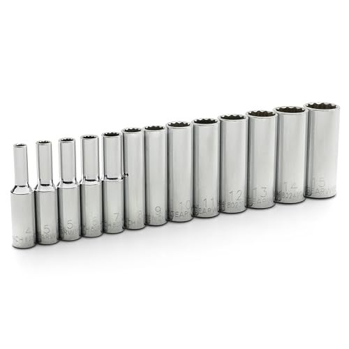 GEARWRENCH 13 Pc. 1/4" Drive 12 Pt. Deep Socket Set, Metric - 80308 - Image 2