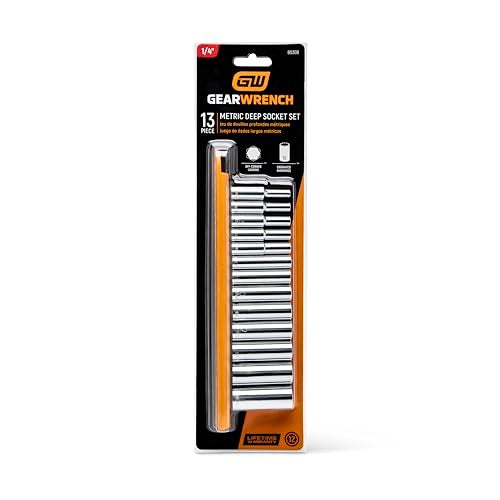 GEARWRENCH 13 Pc. 1/4" Drive 12 Pt. Deep Socket Set, Metric - 80308 - Image 3