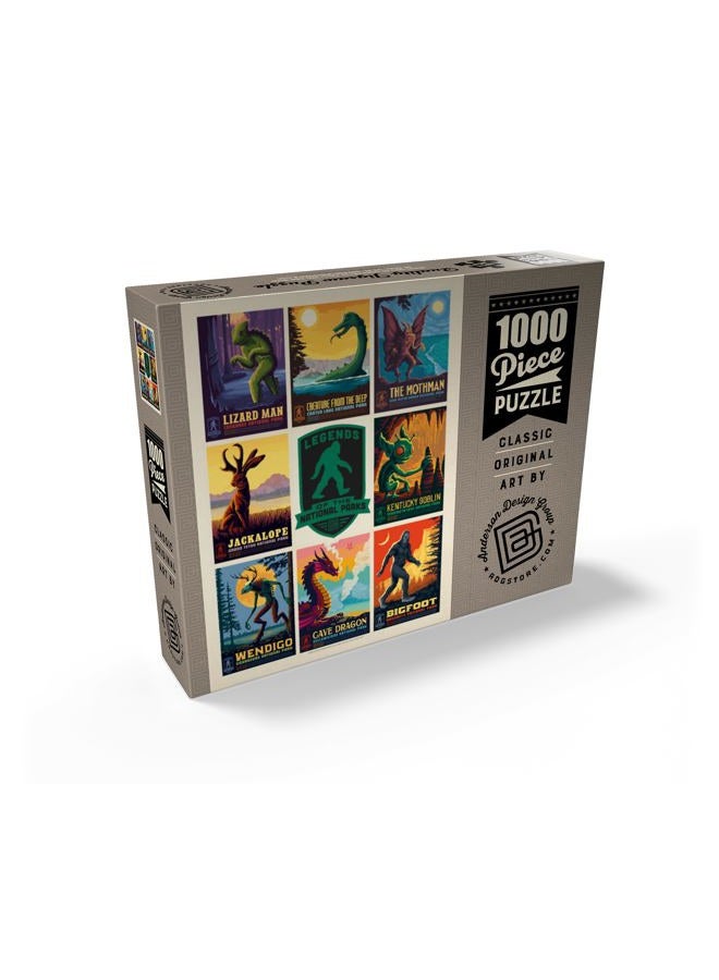 MyPuzzle.com Legends of The National Parks: Multi-Image Print - Edition 1, Vintage Poster - Premium 1000 Piece Jigsaw Puzzle for Adults - Image 2